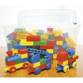 キッズブロックコンテナBOX乗り物セット KB-006 浅野製作所