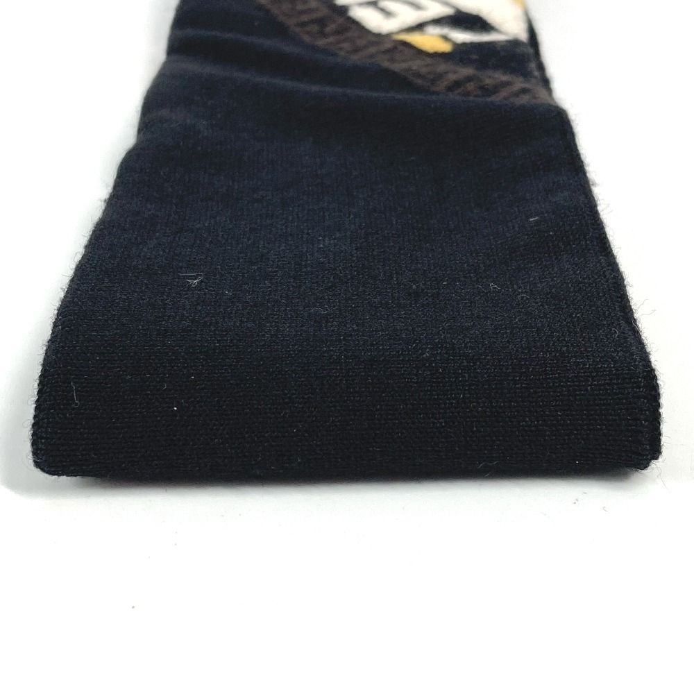 FENDI フェンディ ヘアバンド 注文 ロゴ FXS385 ウール ブラック