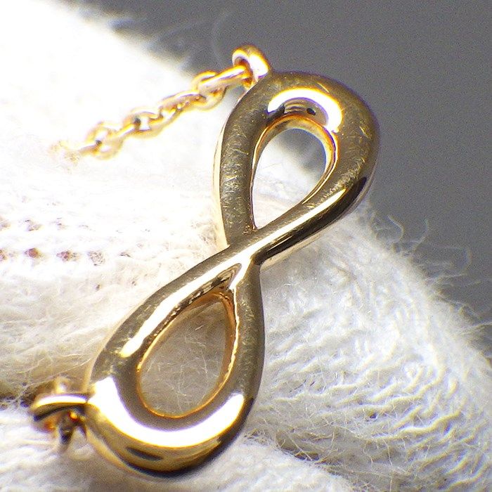 Tiffany ティファニー ネックレス インフィニティ ゴールド k18 美品