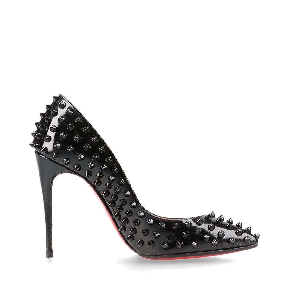 ルブタン　FOLLIES SPIKES 100 PATENT retour* Christian Louboutin Follies Spikes 100 Glossy Patent