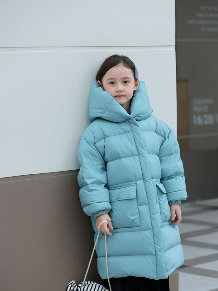 キッズ服(100cm~) ダウンコート 子供服 女の子 ダウン ダウンジャケット キッズ 防寒 ジャケット 子供 服 女の子 フード付き 通学 キッズ服 防寒 秋冬 ジュニア アウター 冬 通園 韓国子供服 お出かけ kubuqi04☆DZ30