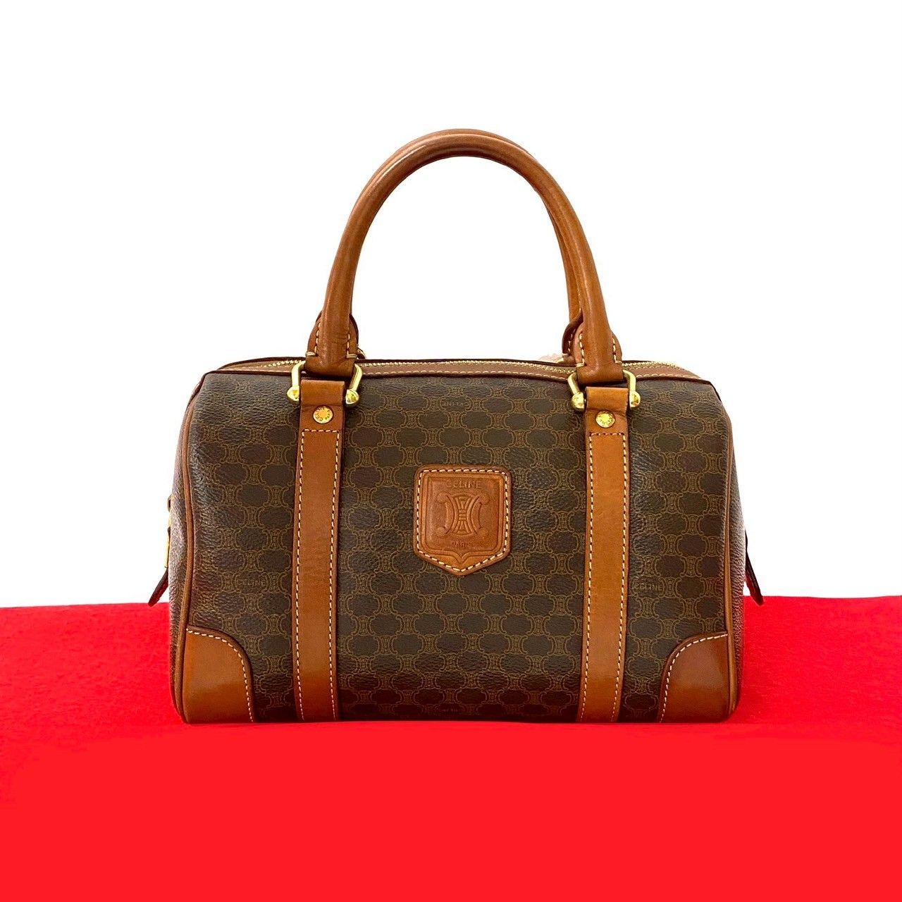 極 美品 CELINE セリーヌ ヴィンテージ マカダム ブラゾン 柄