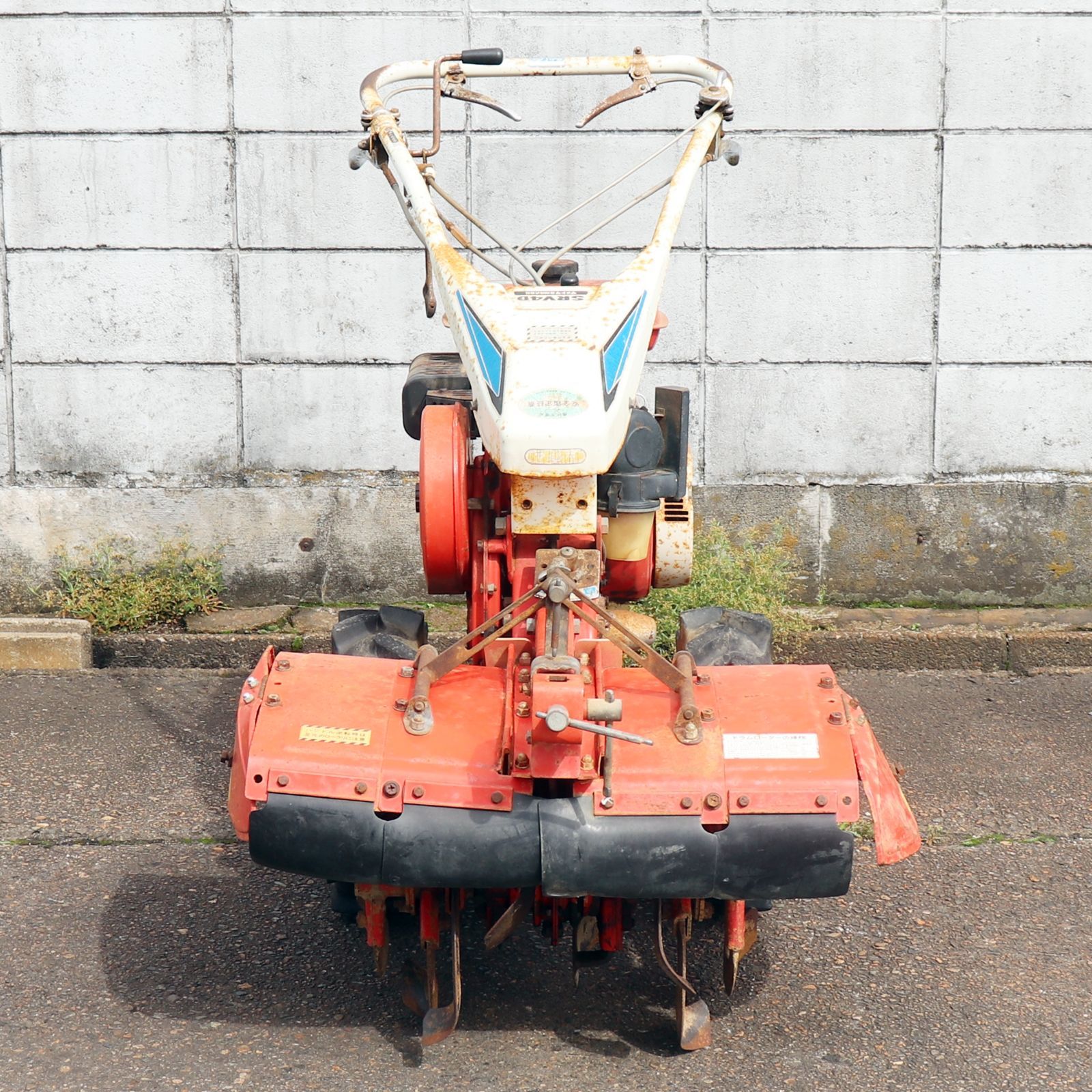 新潟発 マメトラ 管理機 リターンカルチ SRV4D 7馬力 作業幅約30cm 耕耘機 耕運機 畦立て うね 畝 土揚げ 土寄せ ネギ ねぎ 倉庫保管