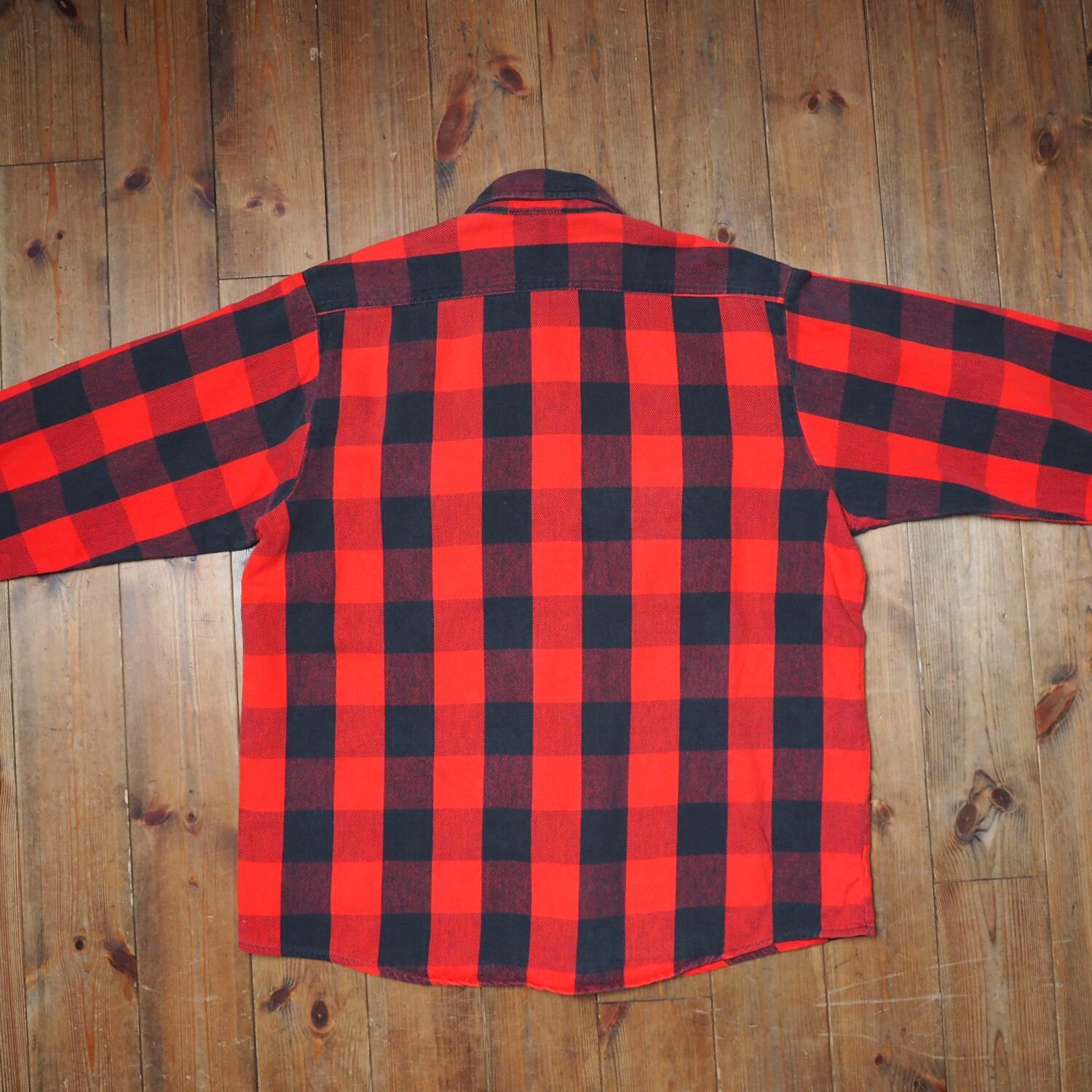 80s レッドヘッド REDHEAD ネルシャツ ブロックチェック ビンテージ