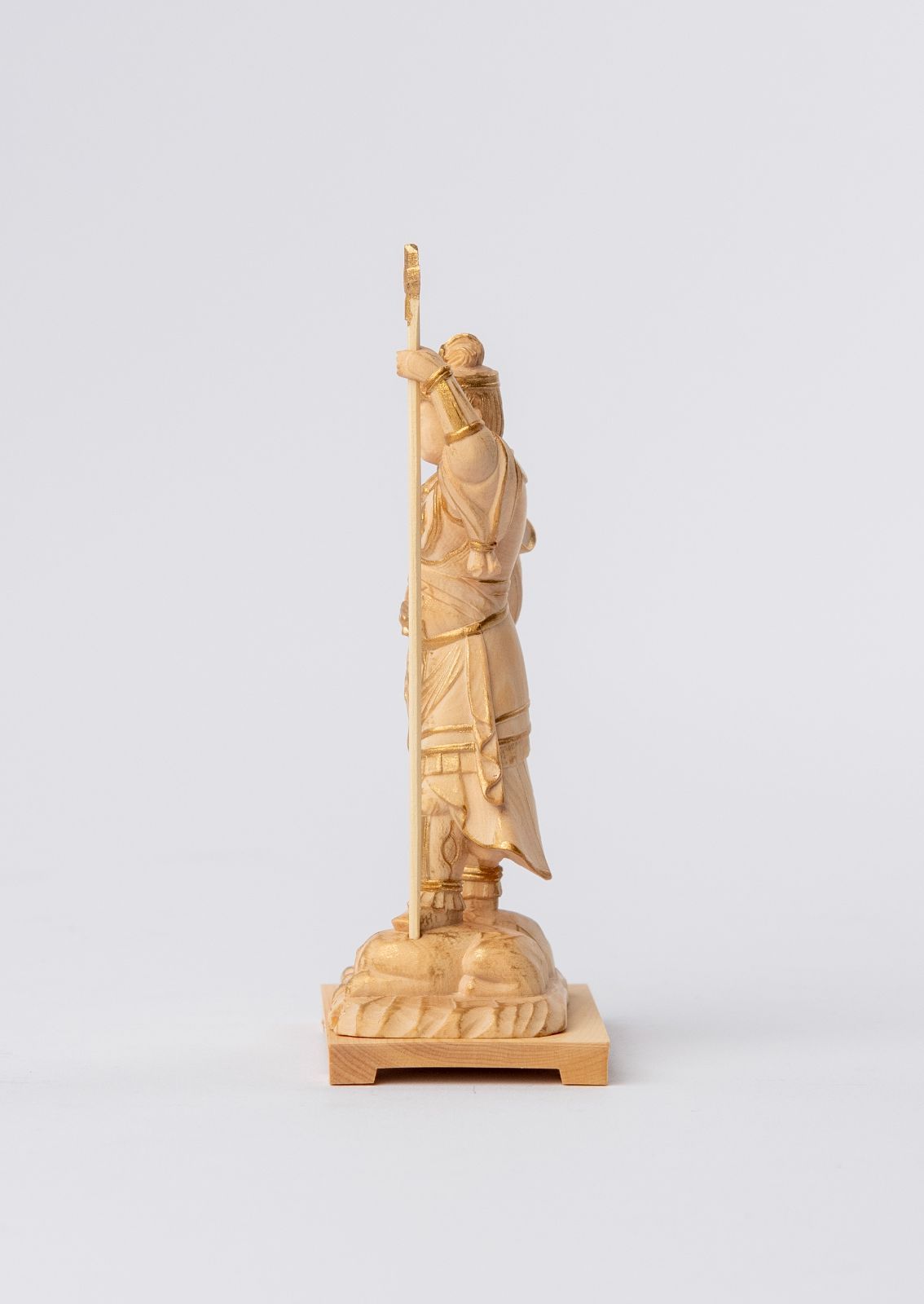 Amazon｜海宇工芸（kaiu art）小仏【泥足毘沙門天】柘植 古美色