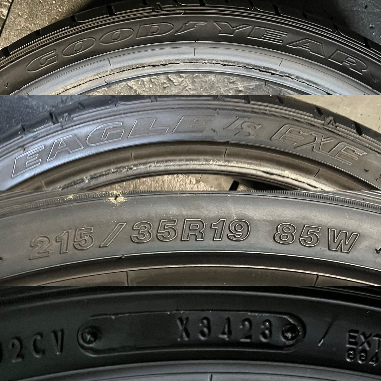 製 約9分山 グッドイヤー GOODYEAR イーグル EAGLE LS EXE 215 35R19 1本 h_282 FFCRYSTALESIA_COM