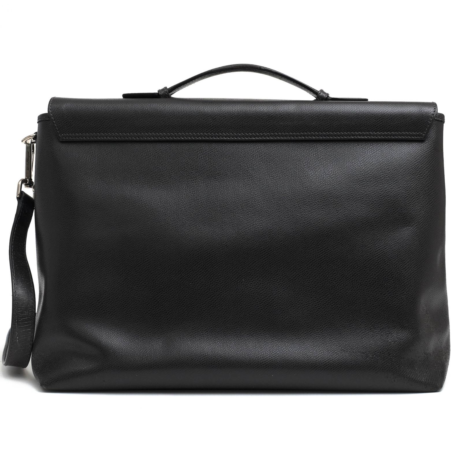Salvatore Ferragamo ビジネスバッグ 黒 レザー FERRAGAMO - フェラガモ／Salvatore Ferragamo バッグ ブリーフ