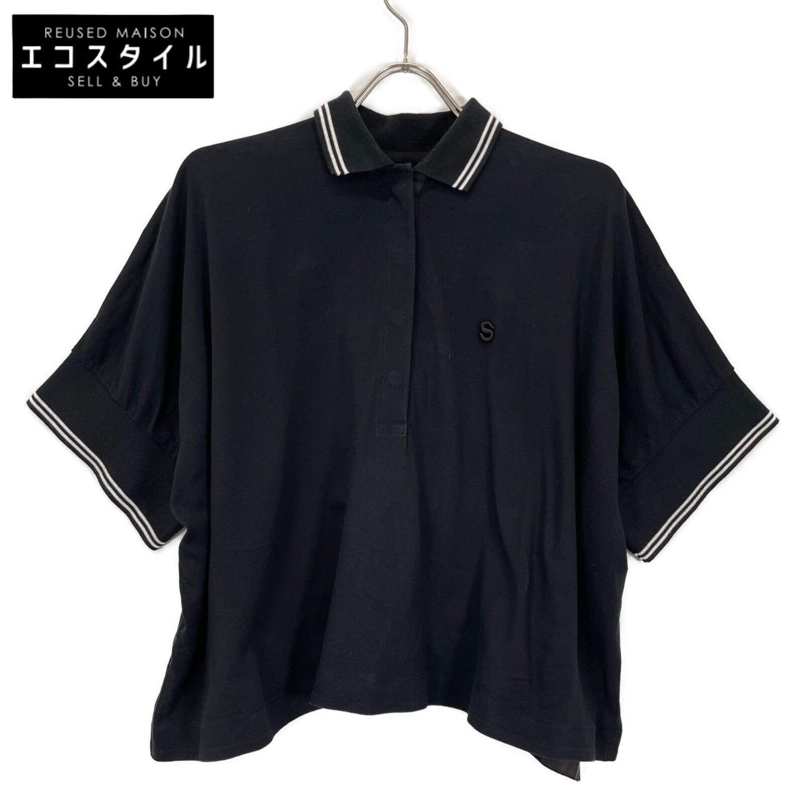 sacai サカイ 21-05482 21SS COTTON JERSEY POLO SHIRT 半袖ポロシャツ 2