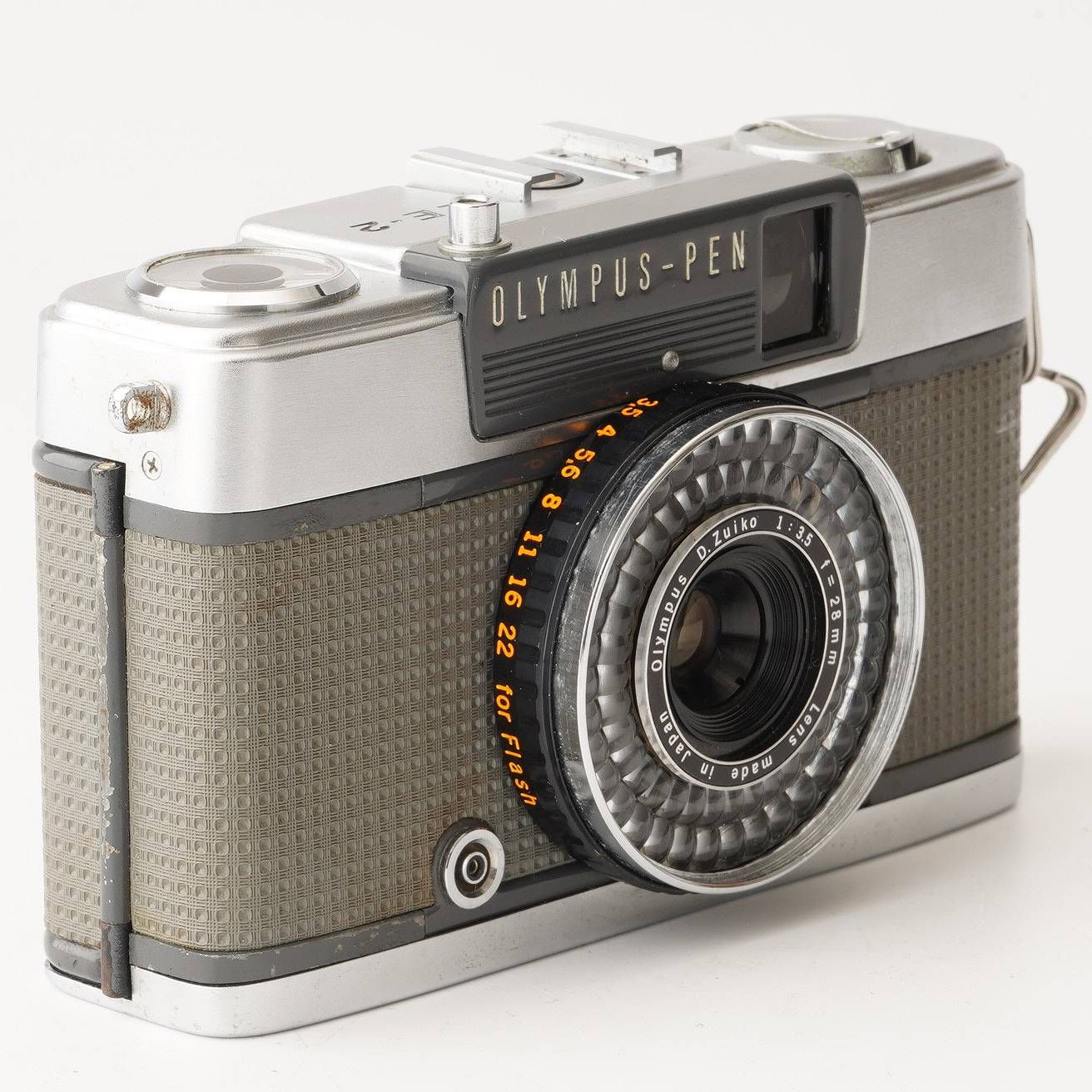 【動作確認済】Olympus Pen EE-2 28mm f3.5 OLYMPUS PEN EE-2 / D.Zuiko 28mm F3.5 ネガフィルム付 純正