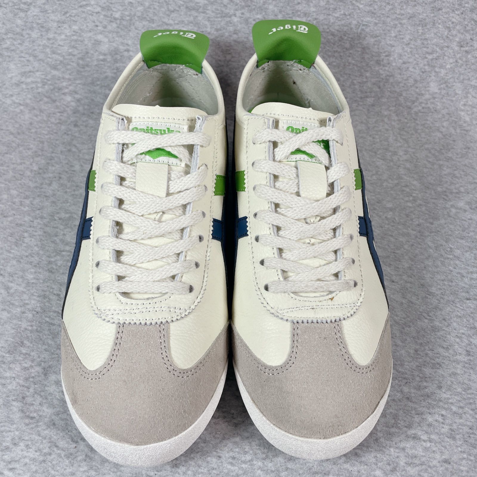 Onitsuka Tiger スニーカー アイボリー/グリーン 25cm