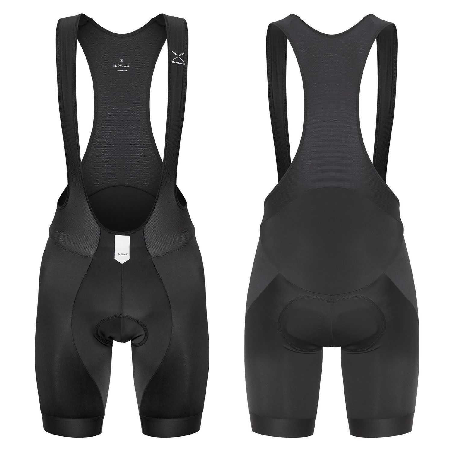 [De Marchi(デマルキ)] Men's Leggero Invisible Bib Shorts XLサイズ ブラック メンズ レジェロ  インビジブル ビブショーツ