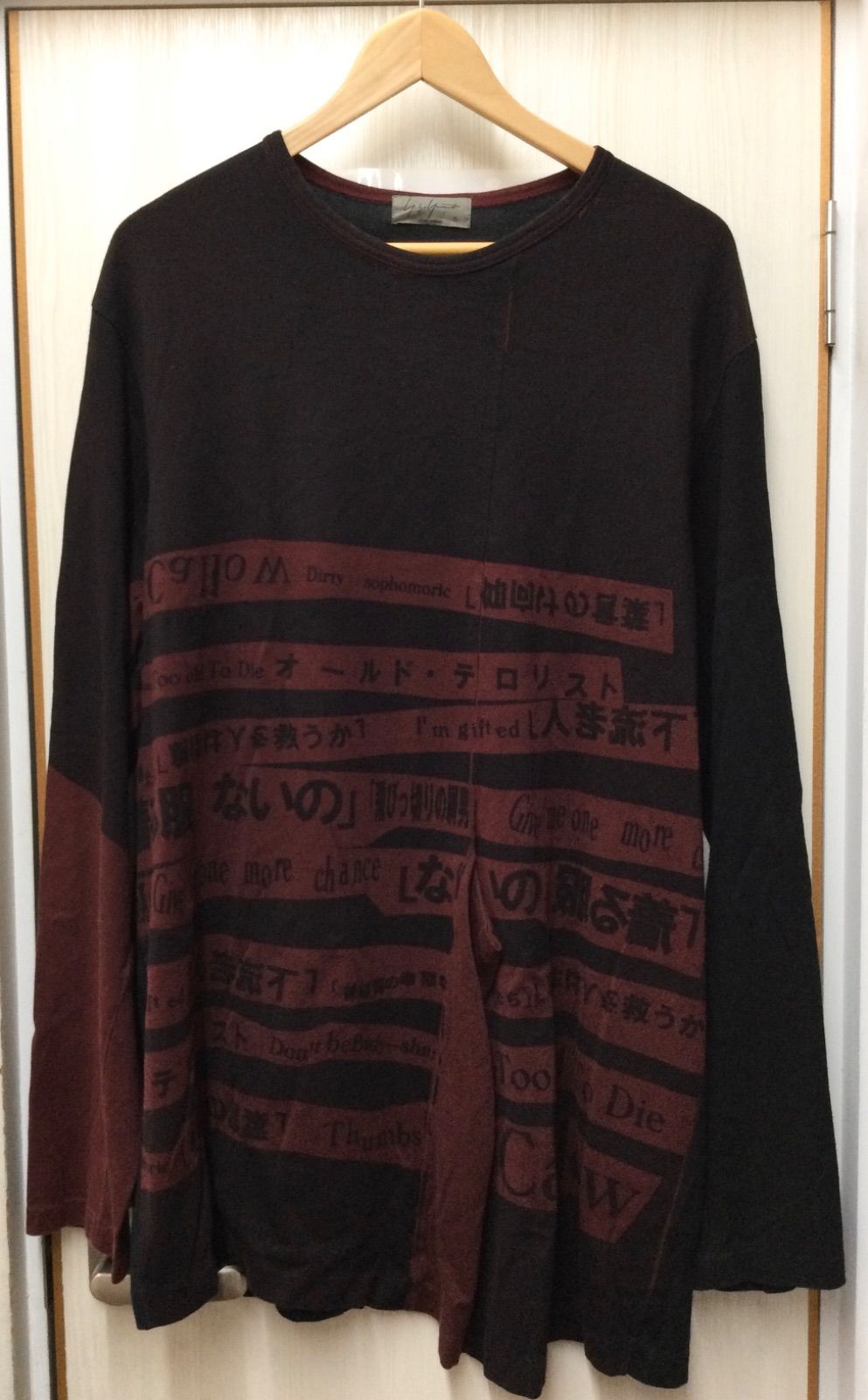 Yohji yamamoto POUR HOMME 長袖カットソー 【公式通販】