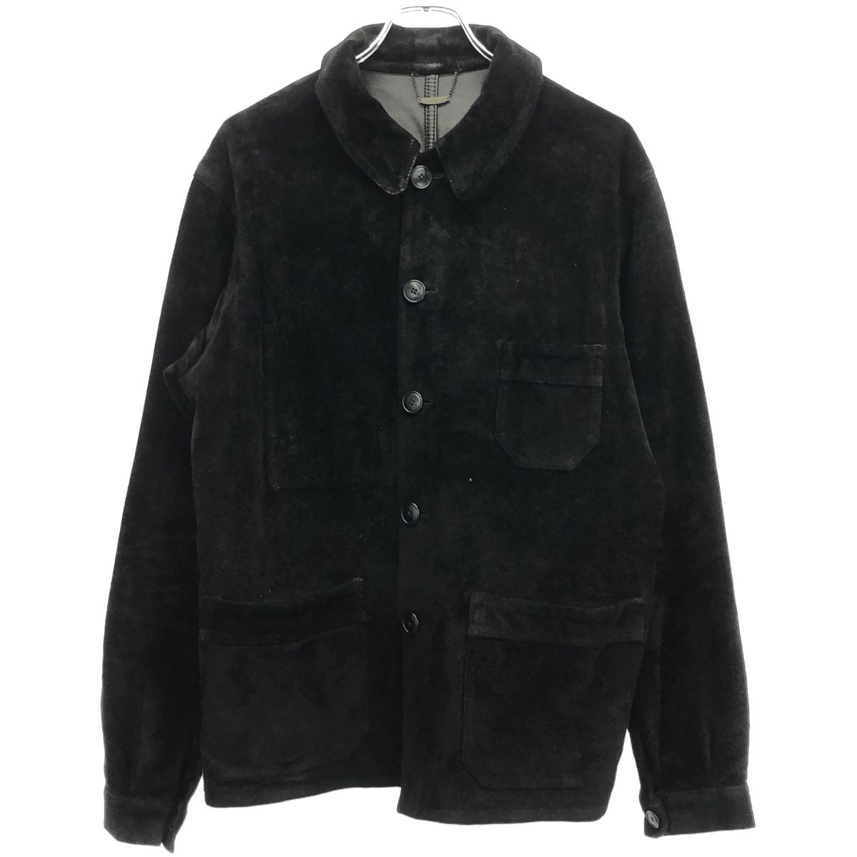 スエード カバーオール フレンチワークレザージャケット sisii