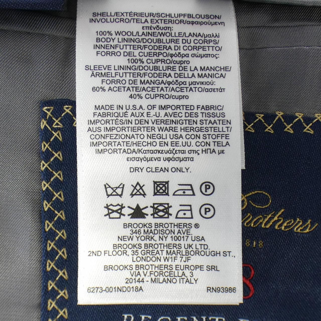 ブルックスブラザーズ BROOKS