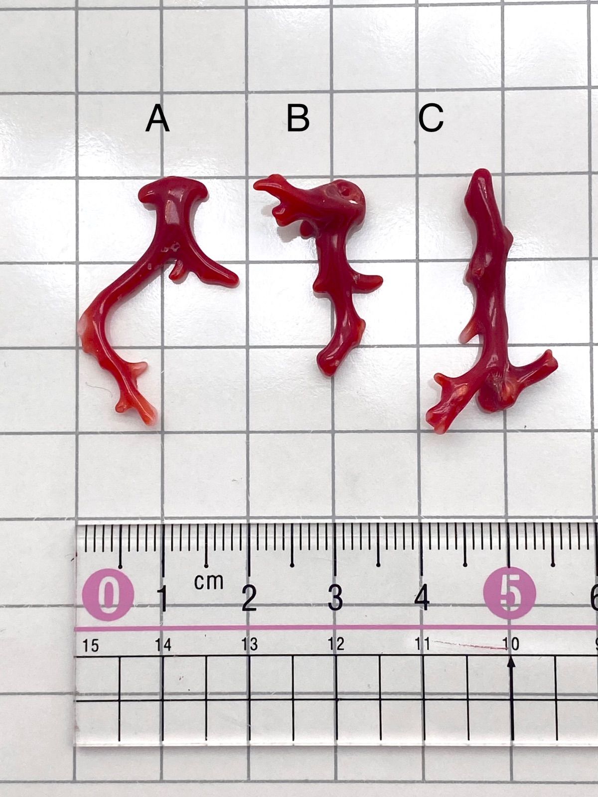 珊瑚パーツ 珊瑚パーツ 血赤珊瑚 パーツ ルース カラーグレード4.5〜 宝石珊瑚 無