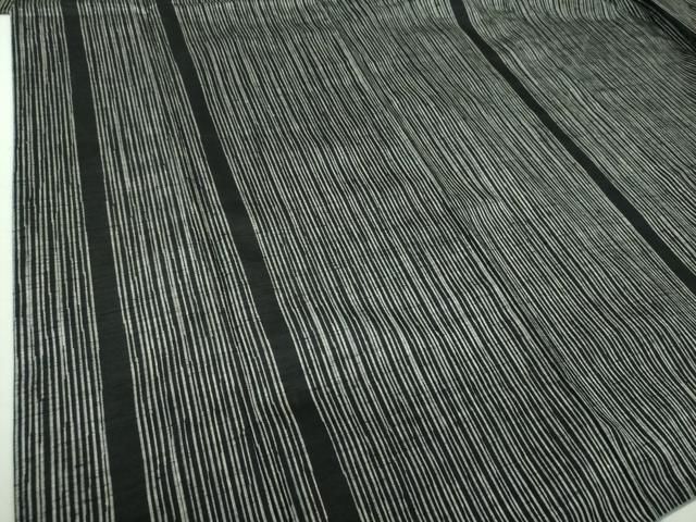平和屋着物○訪問着 紬地 変わり縞 黒地 正絹 逸品 DAAQ3425ps - メルカリ
