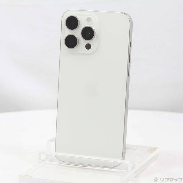 中古品〕 iPhone15 Pro Max 256GB ホワイトチタニウム MU6Q3J／A