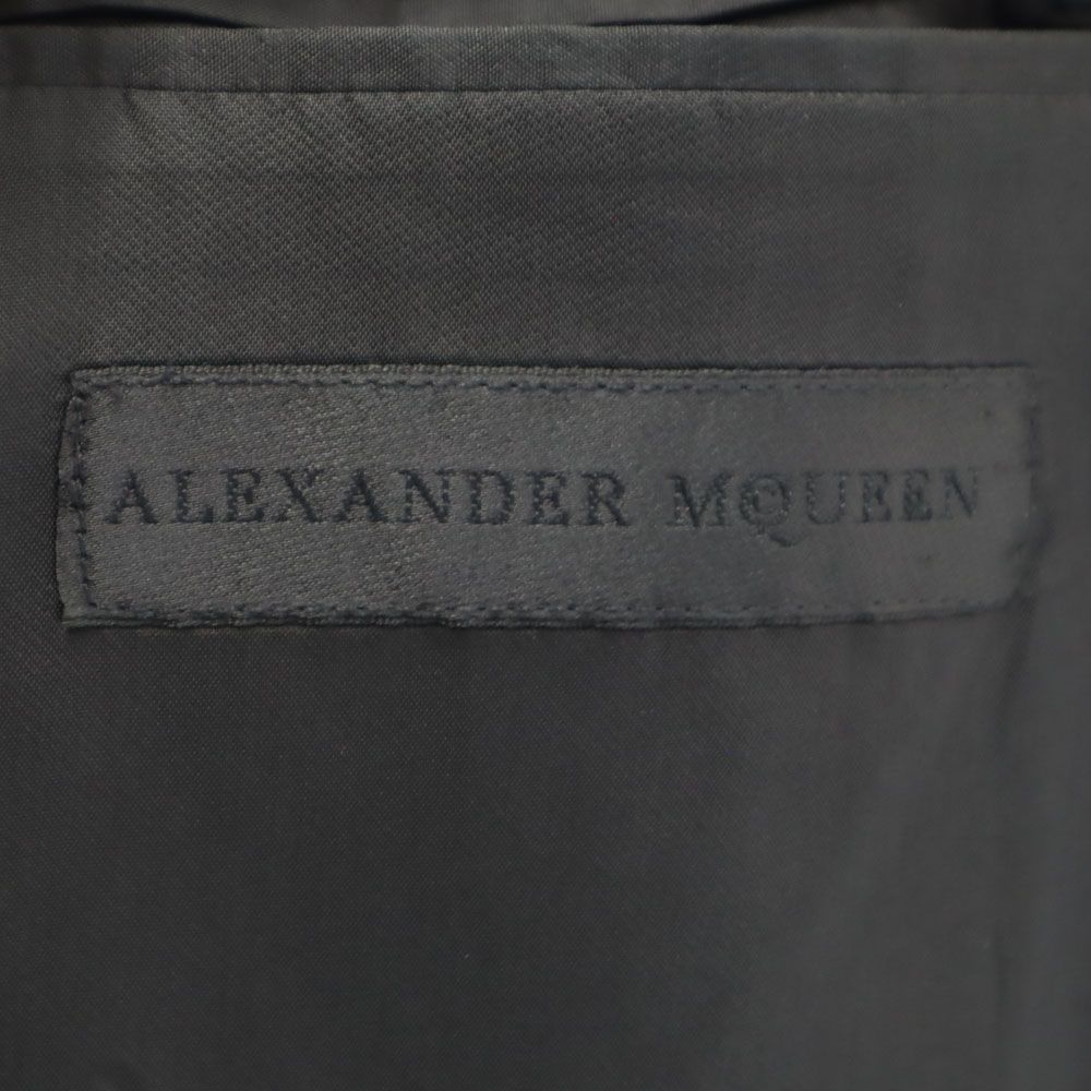 アレキサンダーマックイーン テーラードジャケット 48 チャコールブラック Alexander McQueen ブレザー メンズ