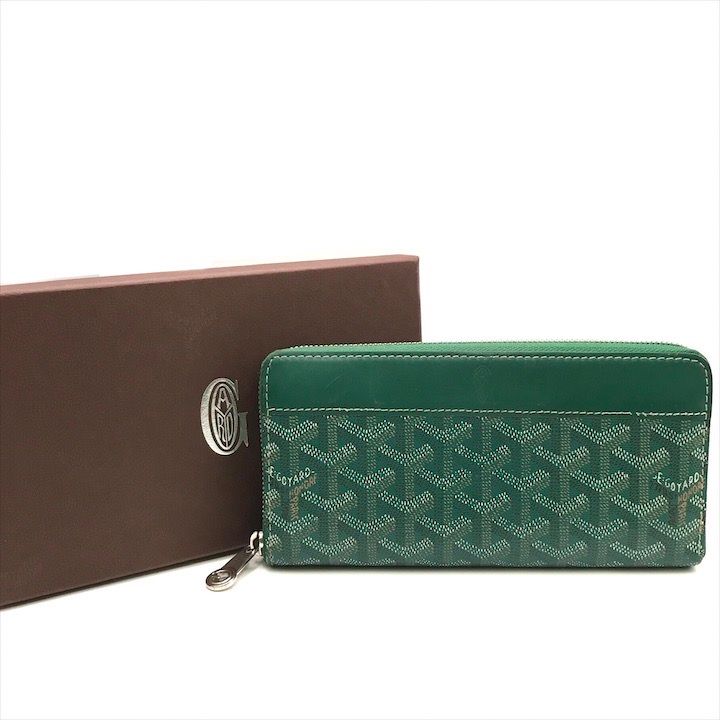 中古 ゴヤール 長財布ラウンドファスナー ユニセックス ブランド GOYARD マティニョンGM ウォレット ブラック 財布 ゴヤールラウンドファスナー長財布 黒 ユニセックス 長財布 GOYARD