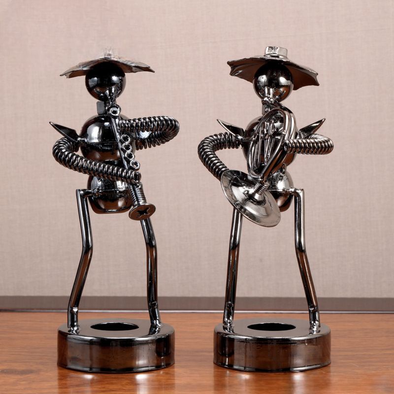 置物 装飾品 フィギュア 楽器演奏 ホルン 音楽パフォーマー 金管楽器