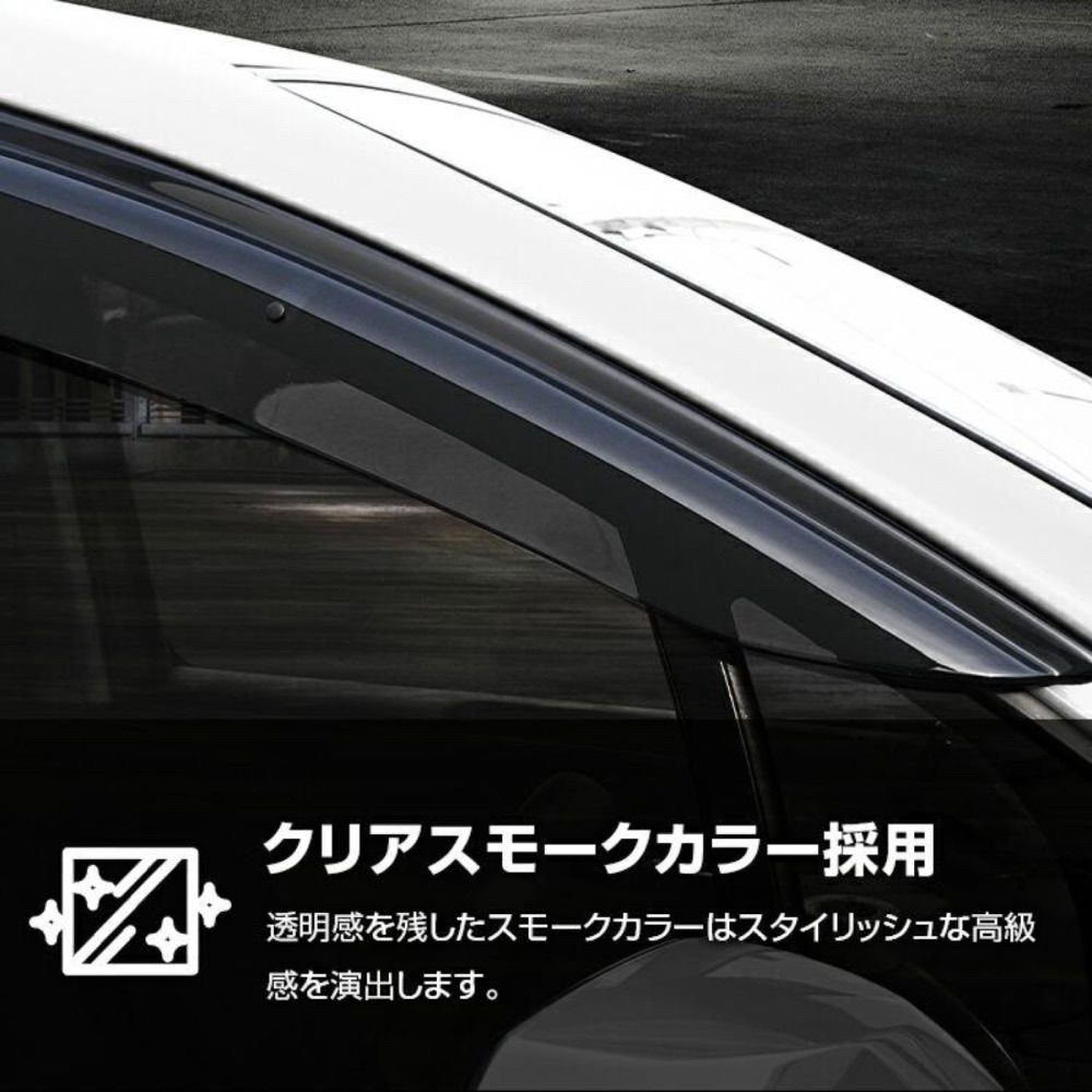 ジムニー ノマド 5door JC74 2025(R7).4〜 ドアバイザー 雨よけ 