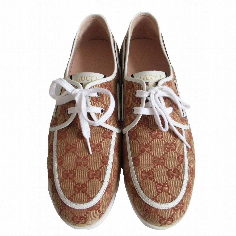 未使用品 GUCCI グッチ 547641 MOCCASIN FABRIC T.ORIGINAL GG