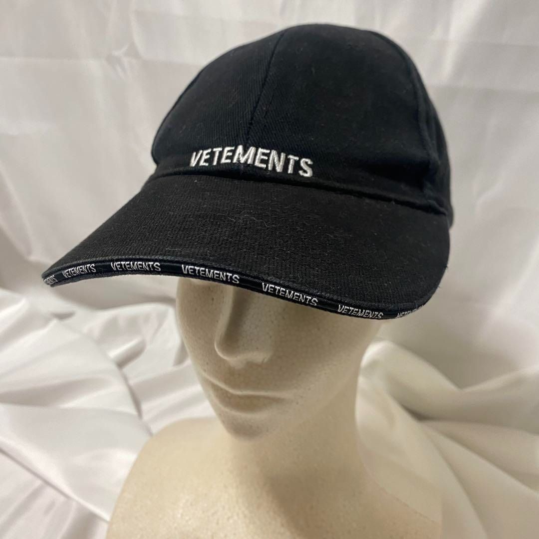 VETEMENTS ヴェトモン ブラック キャップ レディース 帽子