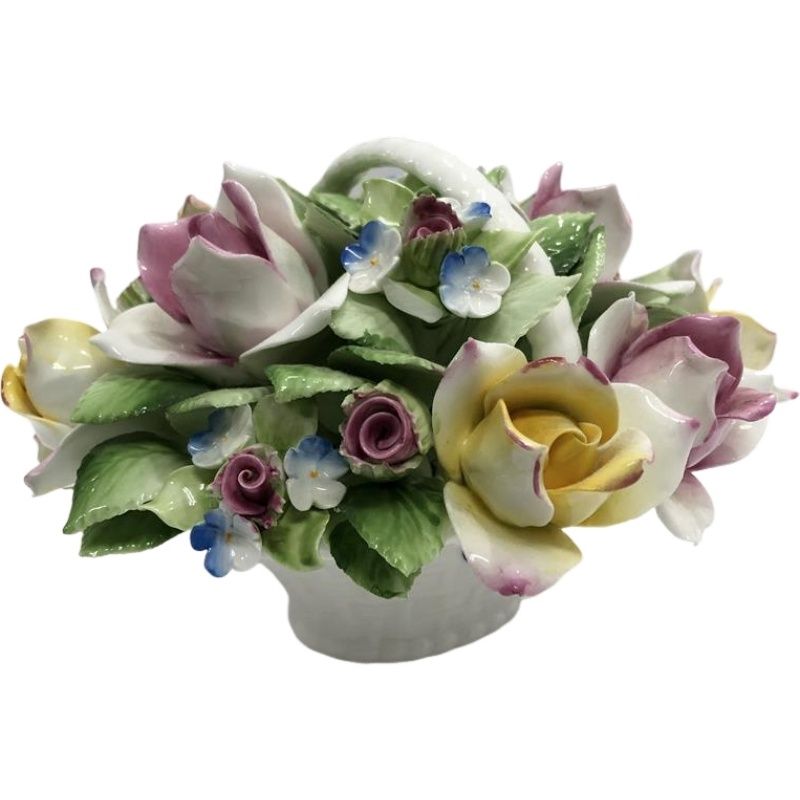 【2点セット】 Doulton ロイヤルドルトン フラワーベース 陶花 Royal Doulton ロイヤル ドルトン 置物 ミクスドフラワー 陶花