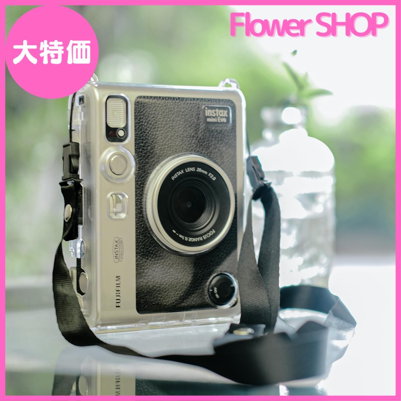大特価】Rieibi FUJIFILM instax mini Evo透明ケースショルダー