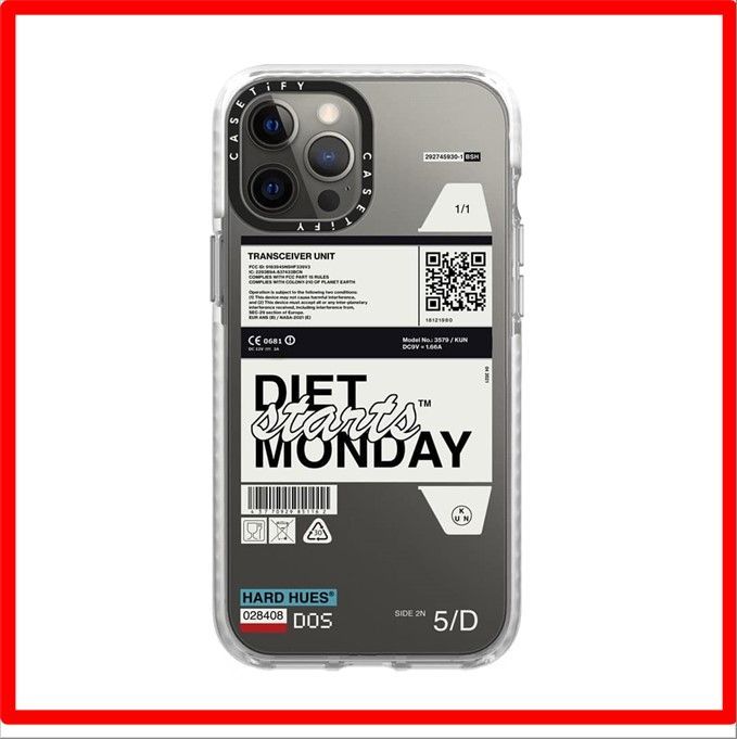 【送料無料】White - Diet Starts Monday_iPhone 12 Pro Max CASETiFY インパクトケース iPhone 12 P