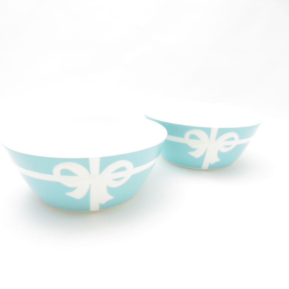 美品‼️TIFFANY &Coティファニー　ブルー　ボウル　皿 Amazon.co.jp: ティファニー TIFFANY＆Co ボウル 食器