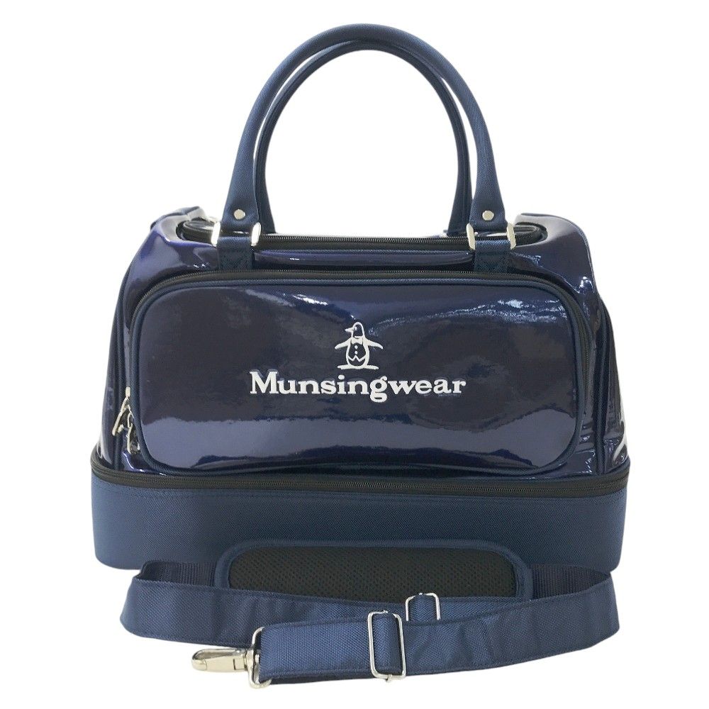 MUNSING WEAR マンシングウェア  2way エナメル 2層式 ボストンバッグ  ネイビー系  [240101306674] ゴルフウェア ストスト