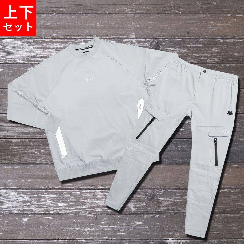 LUXE/R(ラグジュ) コットンナイロンモックネックセットアップ セットアップ メンズ 上下セット ジャージ スウェット