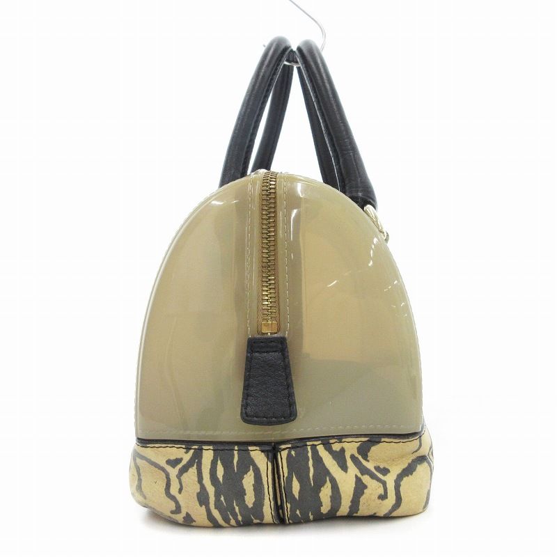 FURLA キャンディーバッグ　レオパ—ド柄 FURLA キャンディーバッグレオパ—ド柄