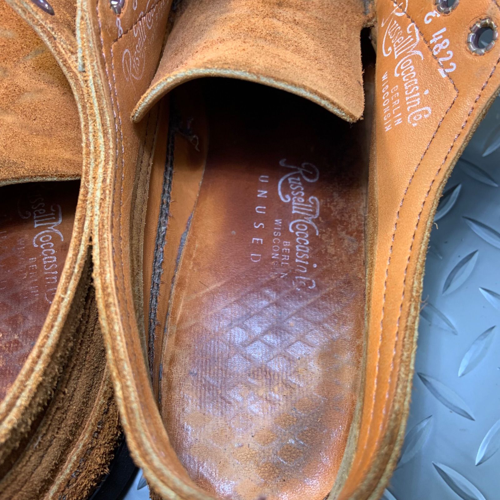 ☆UNUSED × Russell Moccasin HURON MOCCASIN US8E JP26cm アン