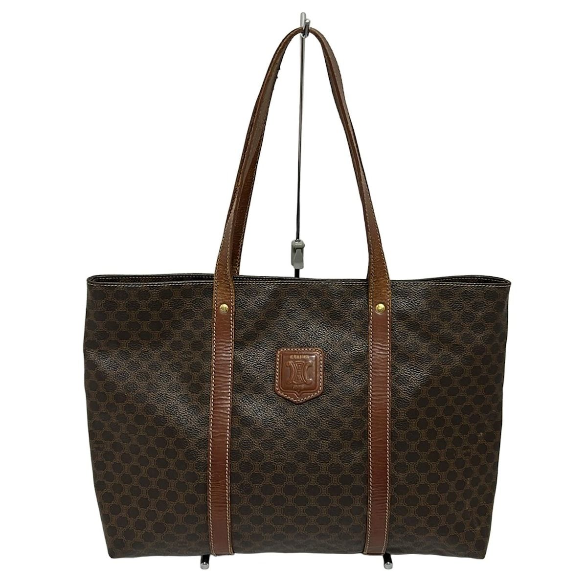 CELINE(セリーヌ) トートバッグ マカダム柄 ダークブラウン