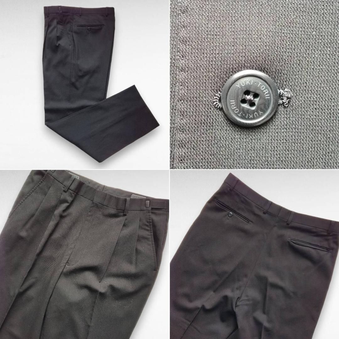 一生モノの礼服 ユキトリヰ ブラックフォーマル Y10 大きいサイズ 形状記憶 シングル KANDAIZUMI_COM