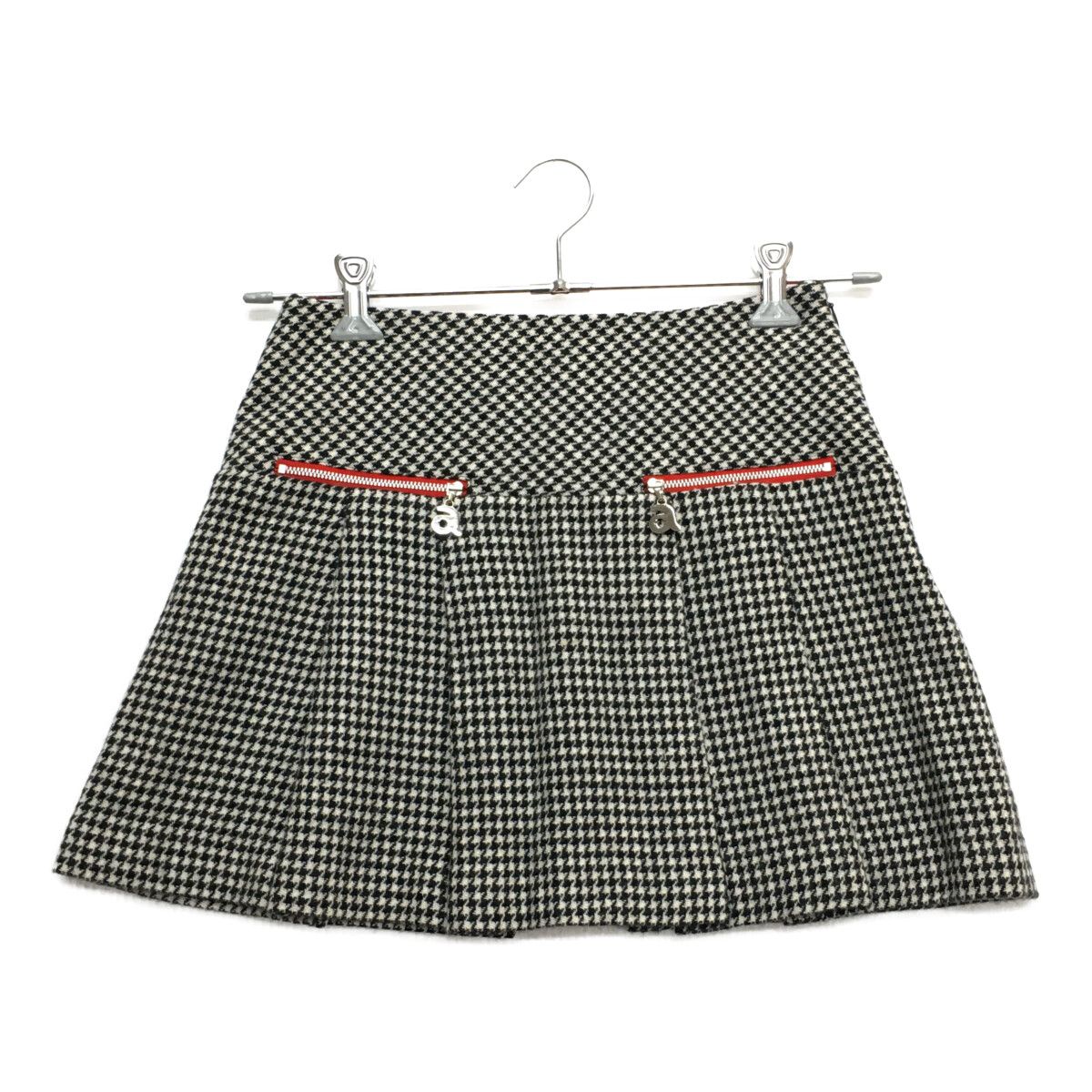 サイズ：38 ARCHIVIO アルチビオ ニット スカート 総柄 ホワイト系