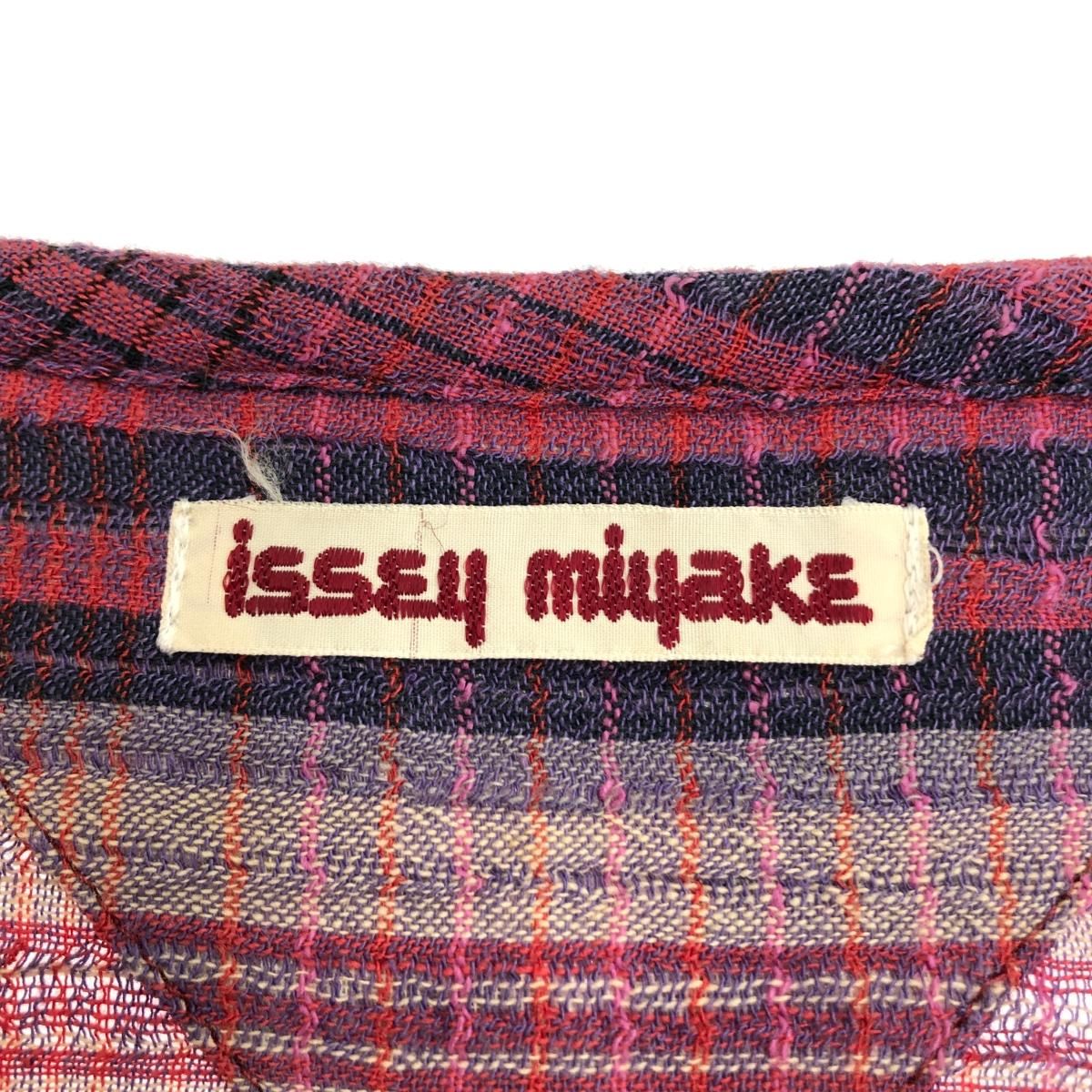 ISSEY MIYAKE イッセイミヤケ 半袖ワンピース サイズ:9 MM2262 ピンク