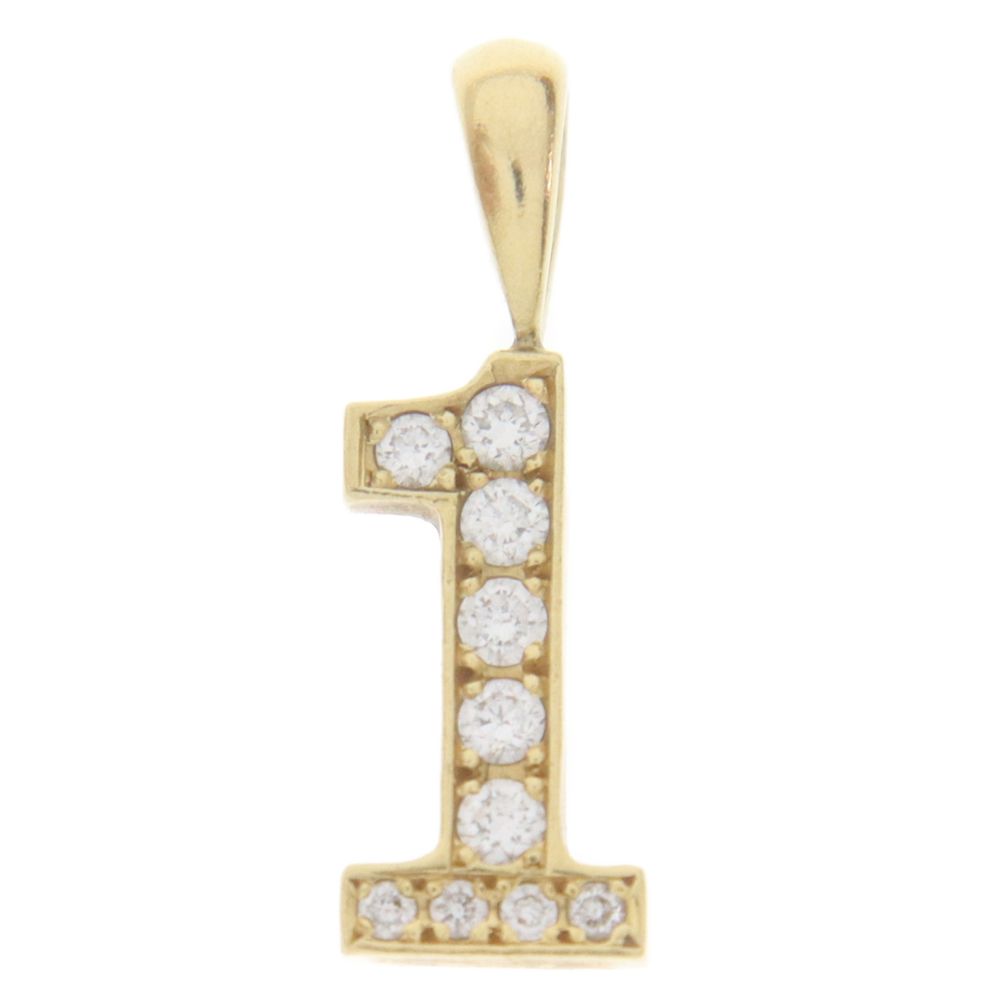 アイファニー　ダイヤモンドナンバー　18k EYEFUNNY - アイファニー ダイヤモンドナンバー ネックレスの