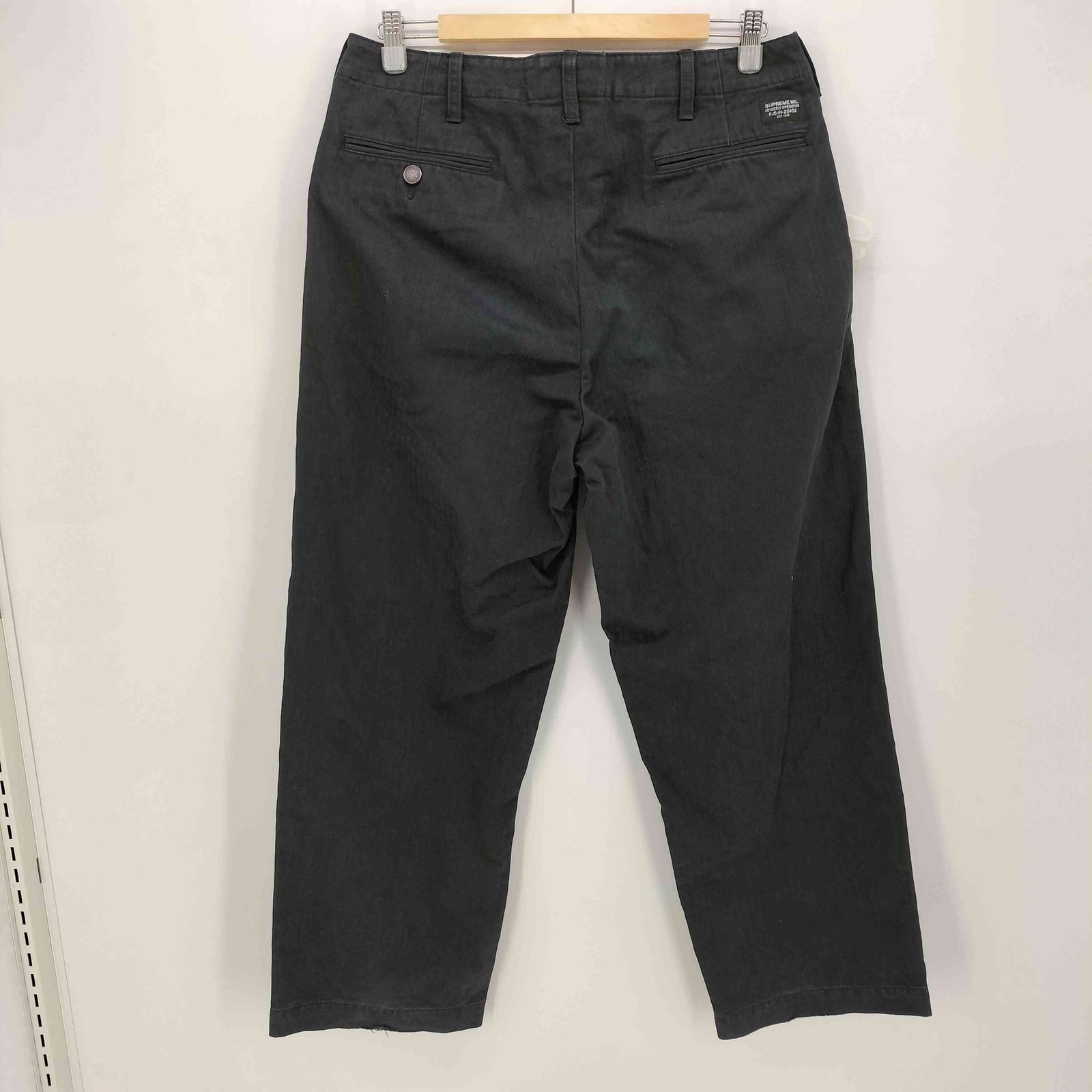 Supreme Washed Herringboneチノパン　24AW 34 Supreme Washed Herringbone Chino Pant Black Men's - FW24 - US
