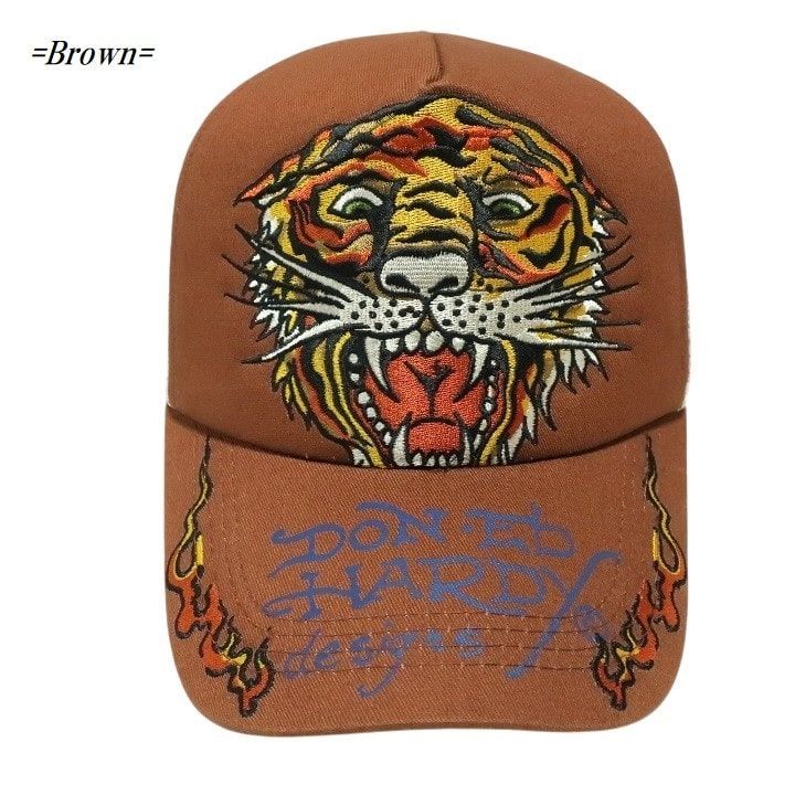 【平成の虎】Ed Hardy エドハーディー メッシュキャップ 刺繍 Y2K Ed Hardy - Ed Hardy エド ハーディー 刺繍メッシュキャップ
