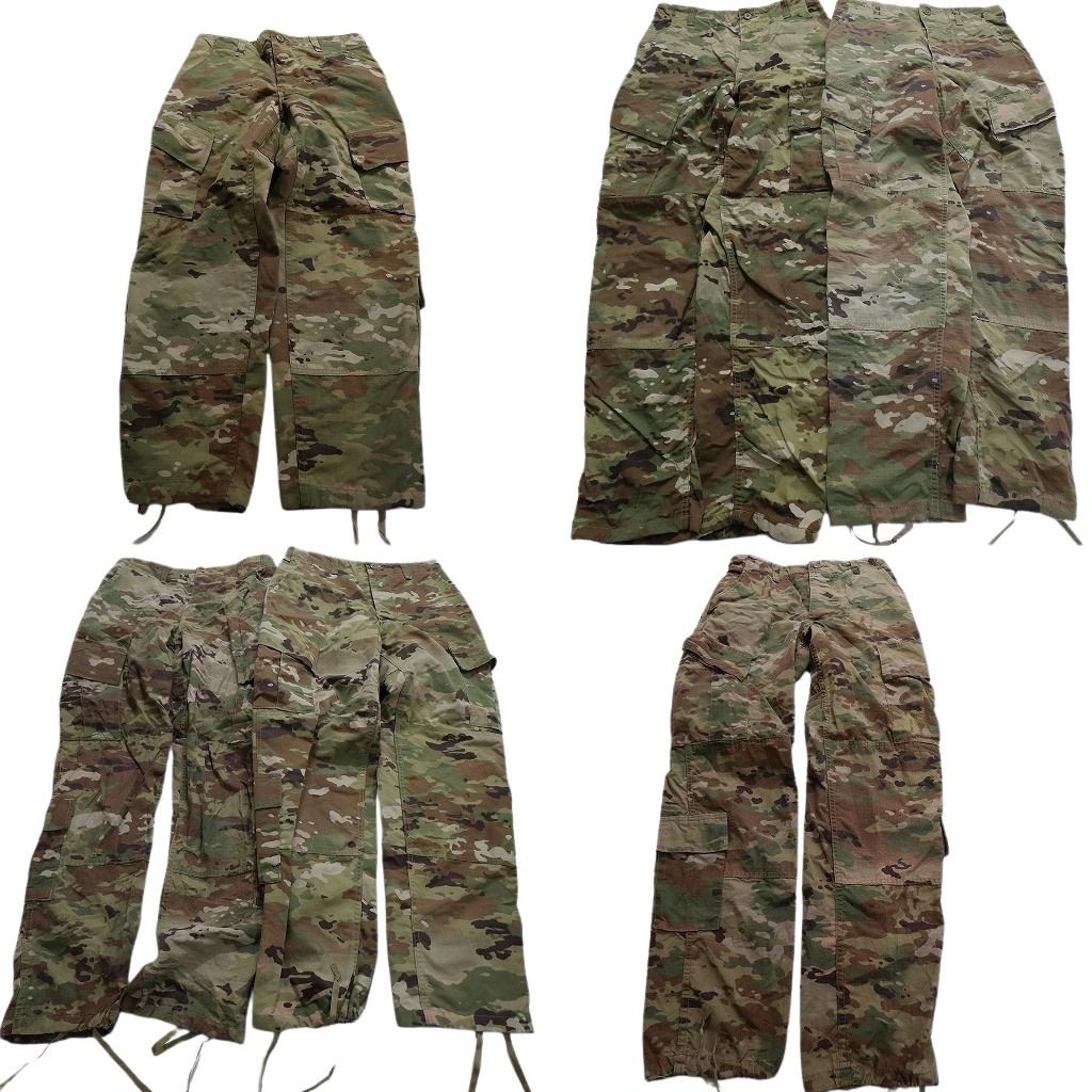 古着卸 米軍実物 コンバットパンツ ミリタリー 6枚セット メンズ Ｓ マルチカム カーゴパンツ 古着 NA8790