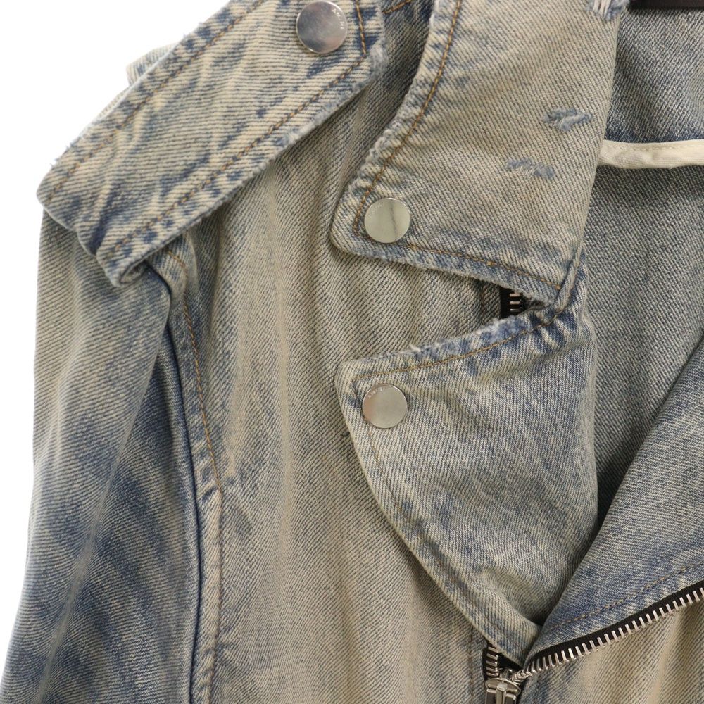 AMIRI (アミリ) Damage Denim Riders Jacket ダメージ加工 デニム