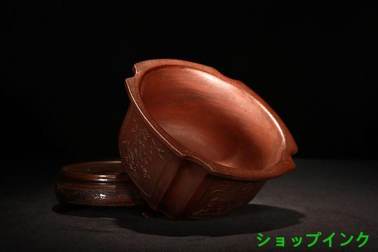 中国宜興 紫砂 鉢盆栽鉢 植木鉢 小品盆栽鉢 大品盆栽鉢 - メルカリ