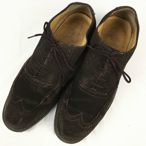 試着交換OK！SAXONE/サクソン【size8 26.5】英国靴Vintage クレープ 