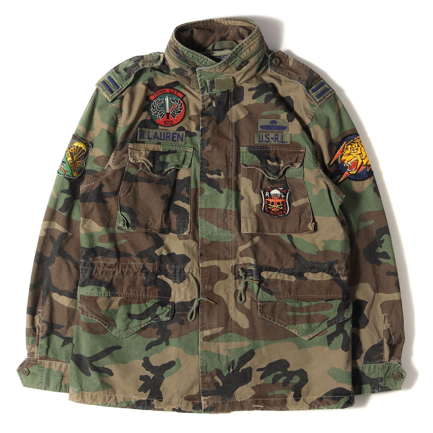 ポロ ラルフローレン 迷彩 ワッペン M-65ジャケット ミリタリー 18AW 