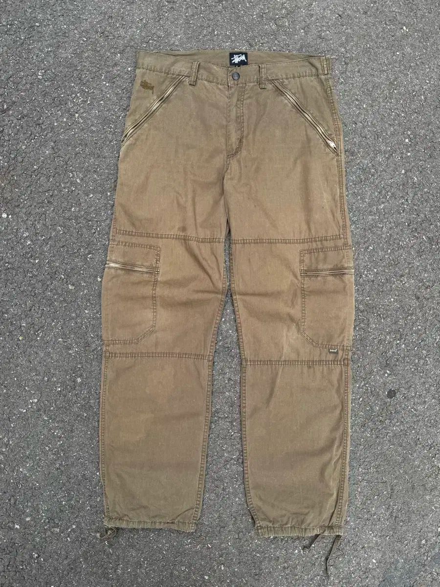 90s STUSSY ステューシー リップストップ PIGMENT ピグメント カーゴ パンツ