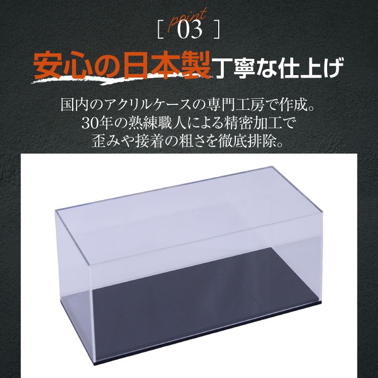 AutoExhibit 日本製 アクリルケース (カバー部分のみ) 1/18 モデルカ