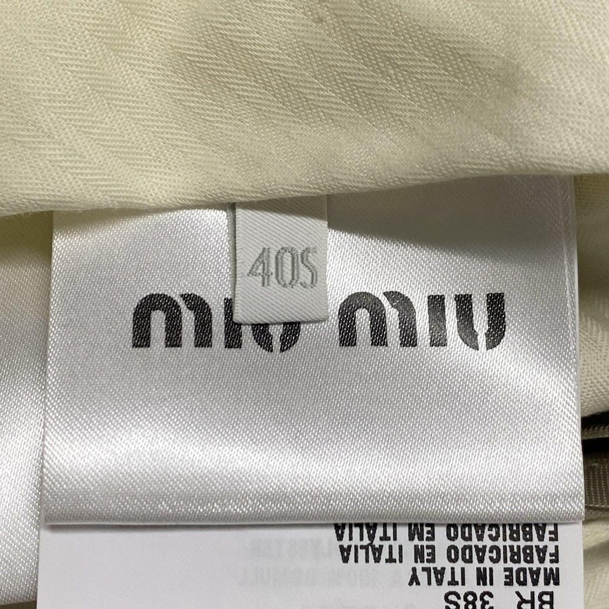miumiu MIUMIU パンツ　サイズ40 ミュウミュウ miumiu(ミュウミュウ) パンツ サイズ40 S レディース美品